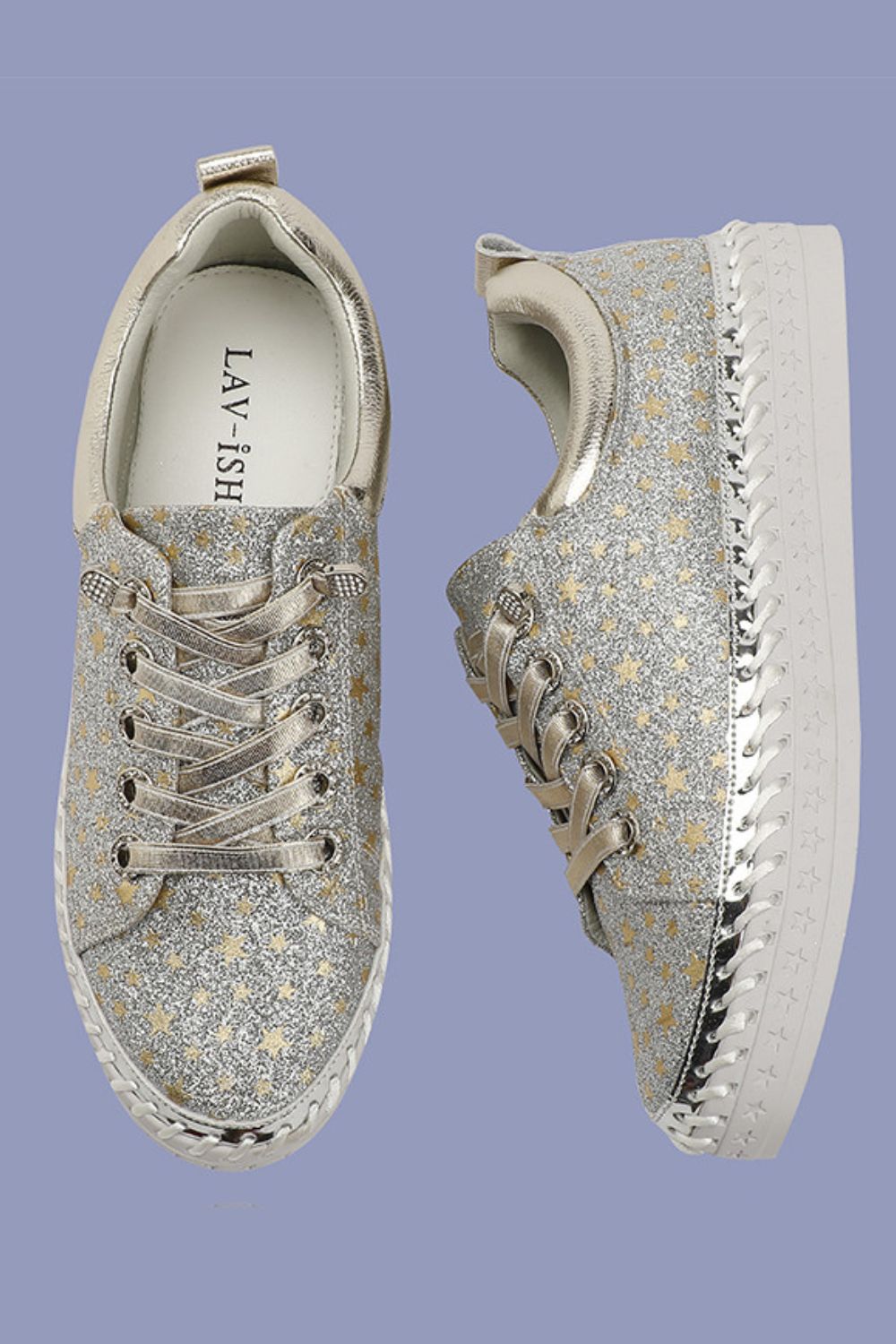 Aidangus Twinkle Sneakers Silver Shop 12 Bendigo