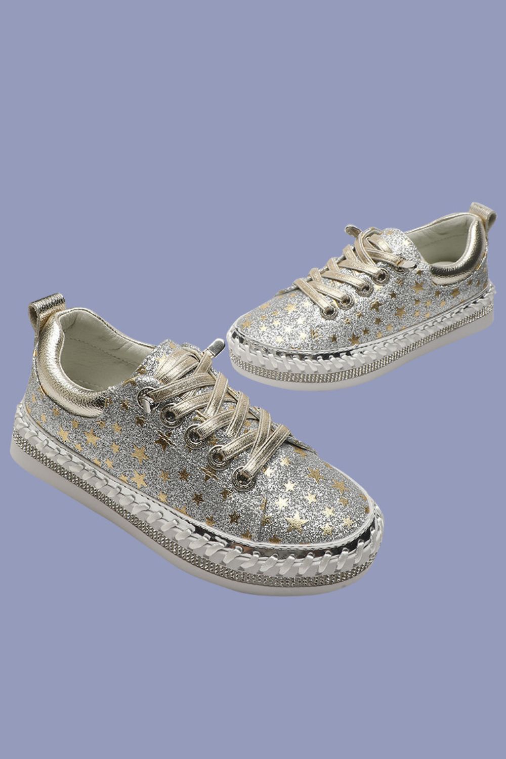 Aidangus Twinkle Sneakers Silver Shop 12 Bendigo