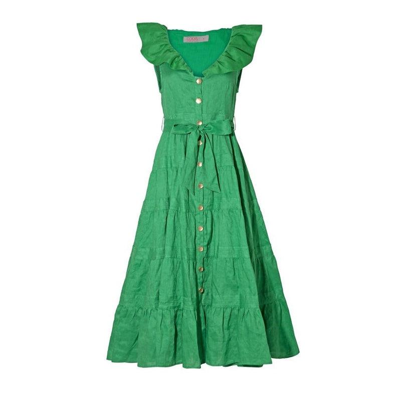 Collar Scheme Dress | Green-Coop by Trelise Cooper-Shop 12 Bendigo