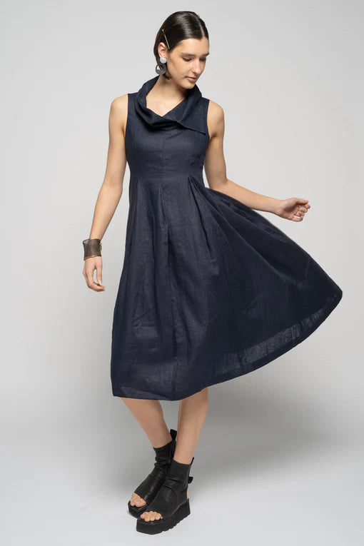 Asami Dress | Navy