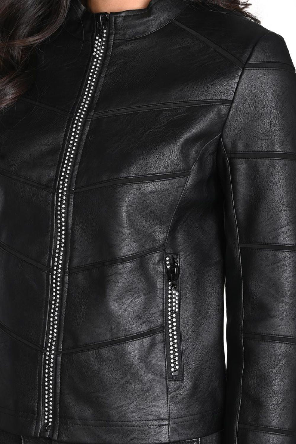 Frank Lyman Faux Leather Jacket | Black_Shop 12