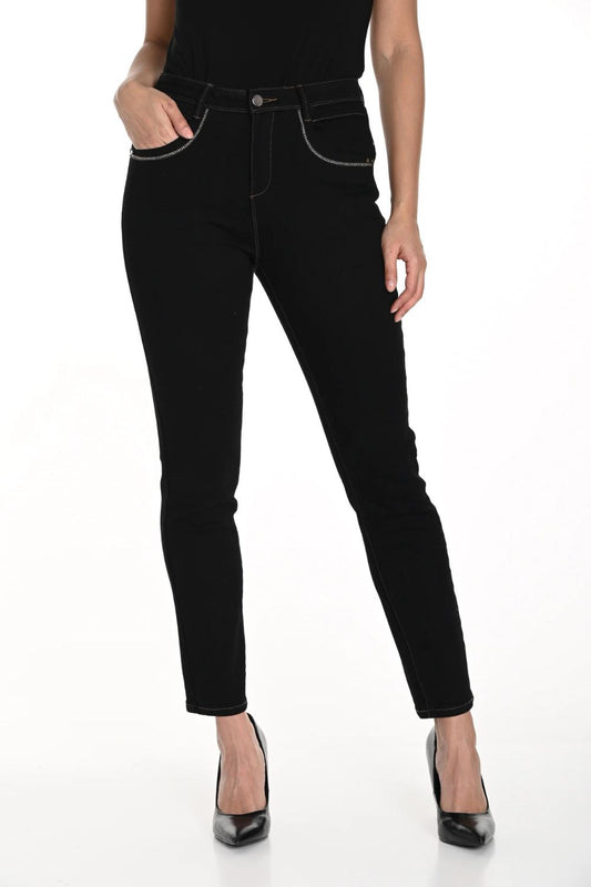 Frank Lyman Skinny Full Length Jeans | Black_Shop 12