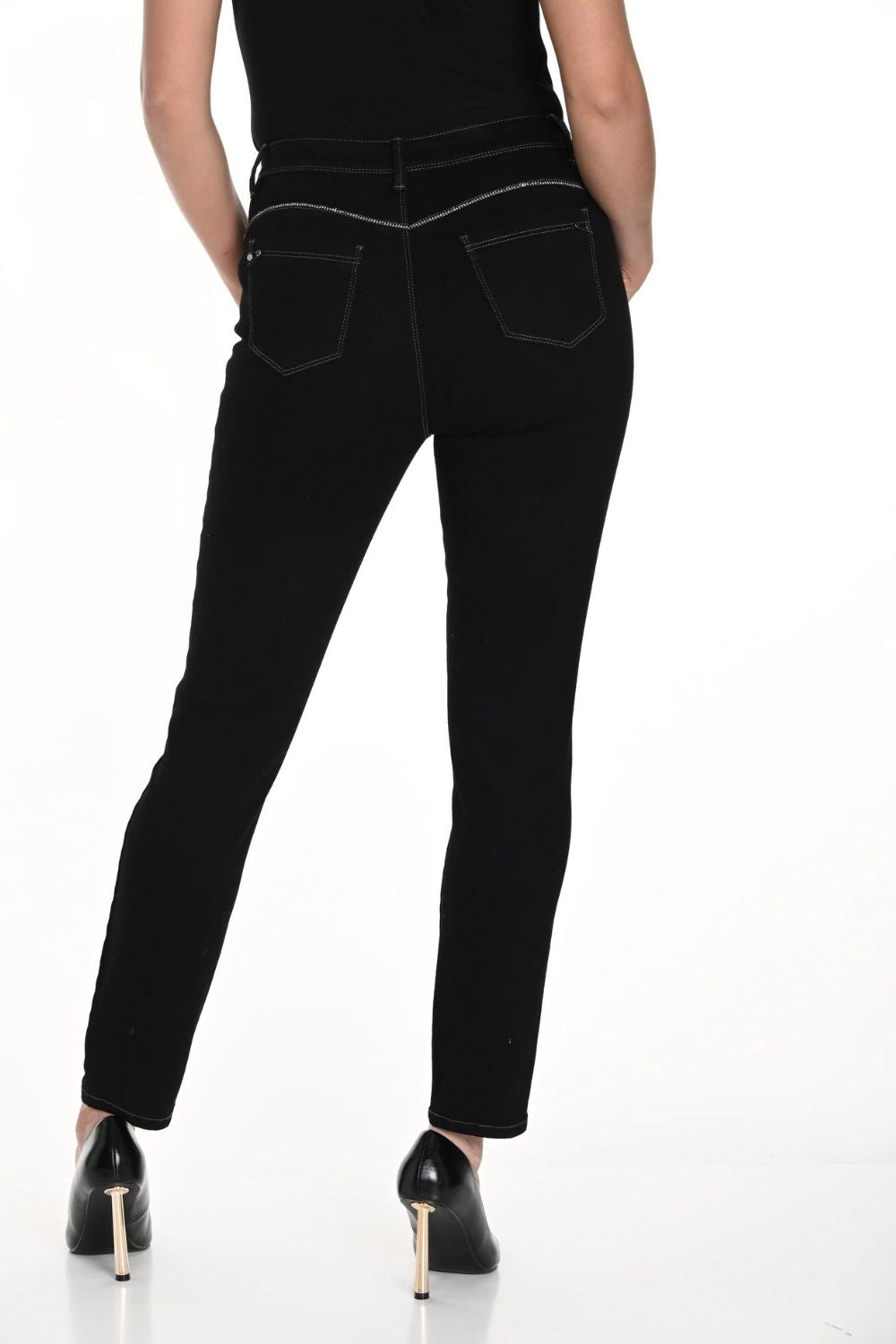 Frank Lyman Skinny Full Length Jeans | Black_Shop 12