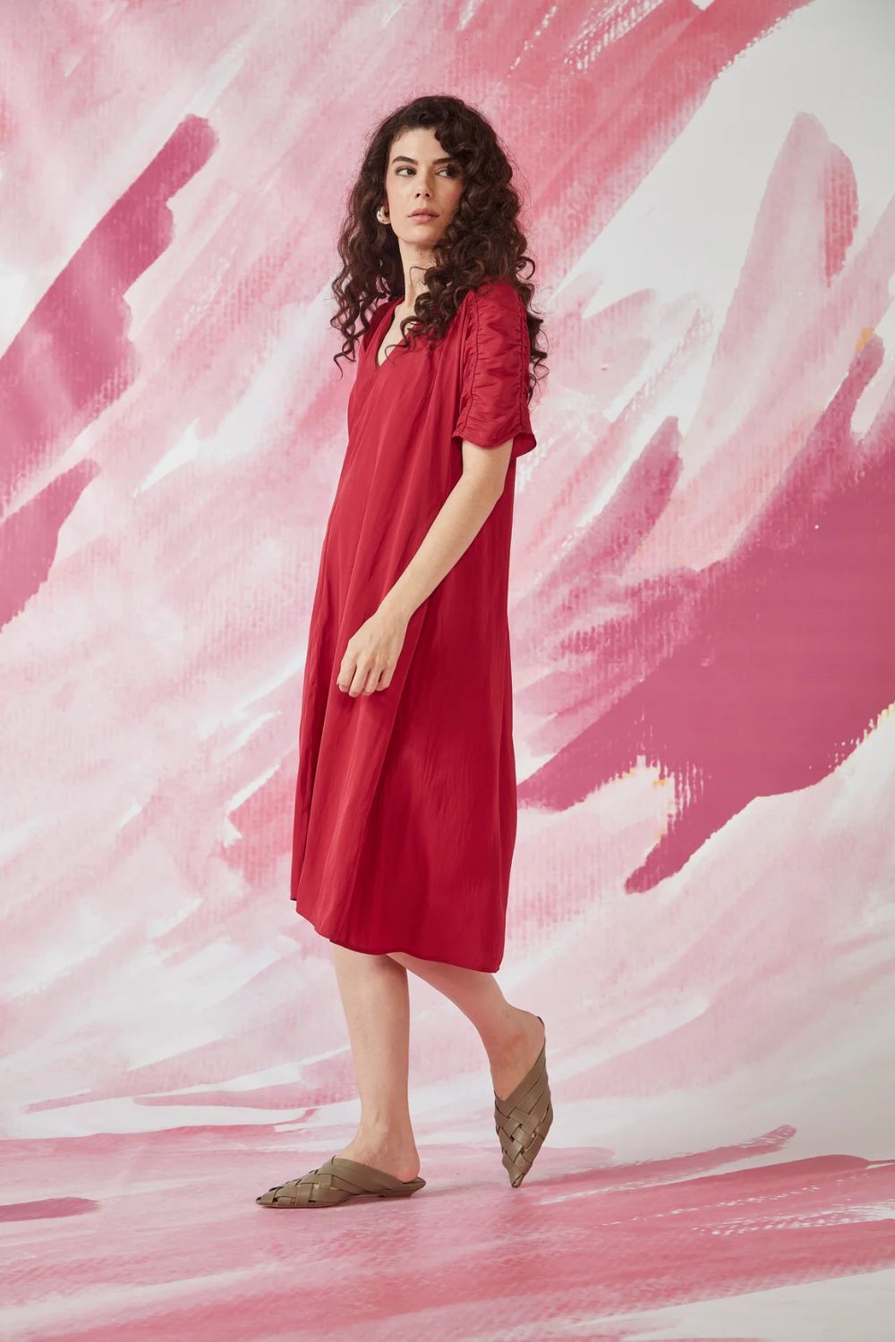 Kahlo Dress | Raspberry