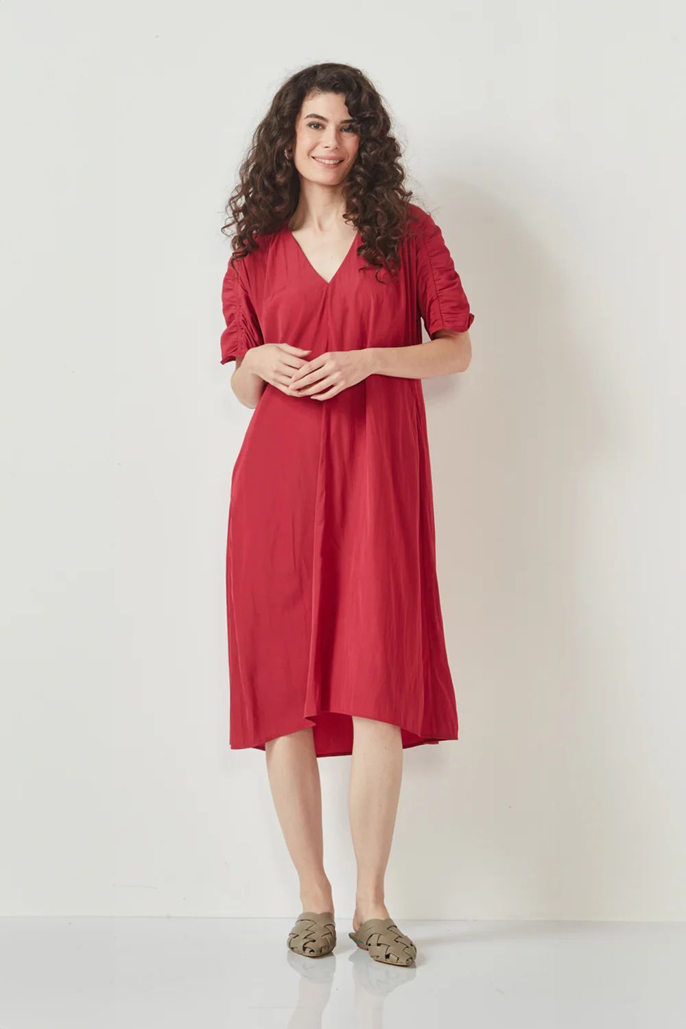 Kahlo Dress | Raspberry