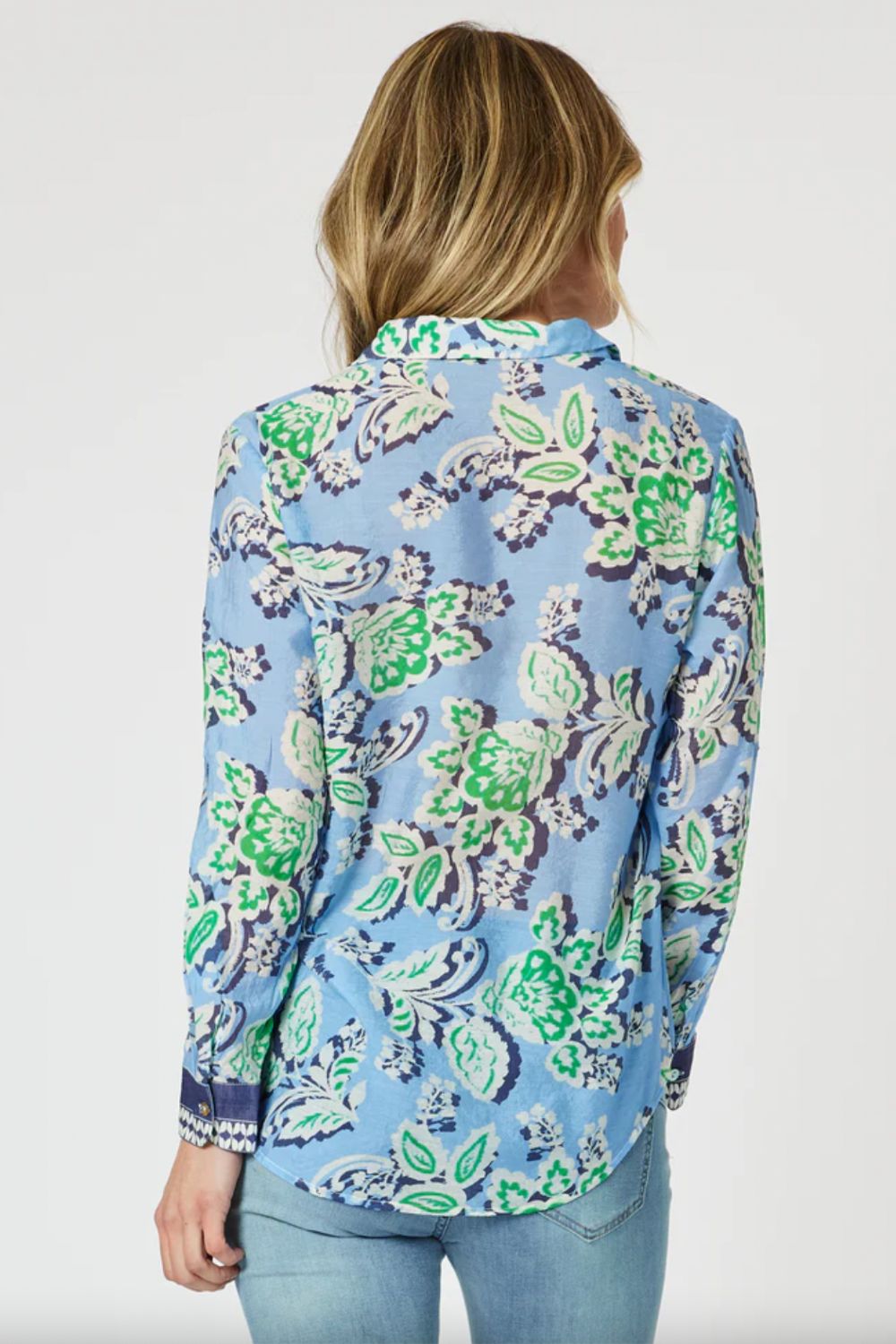 Coastal Print Shirt | Blue