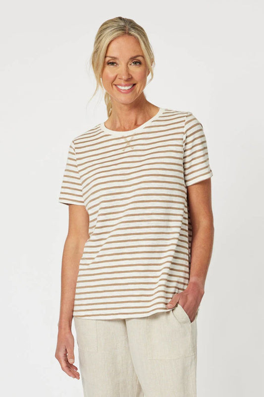 Classic Stripe Tee | Natural