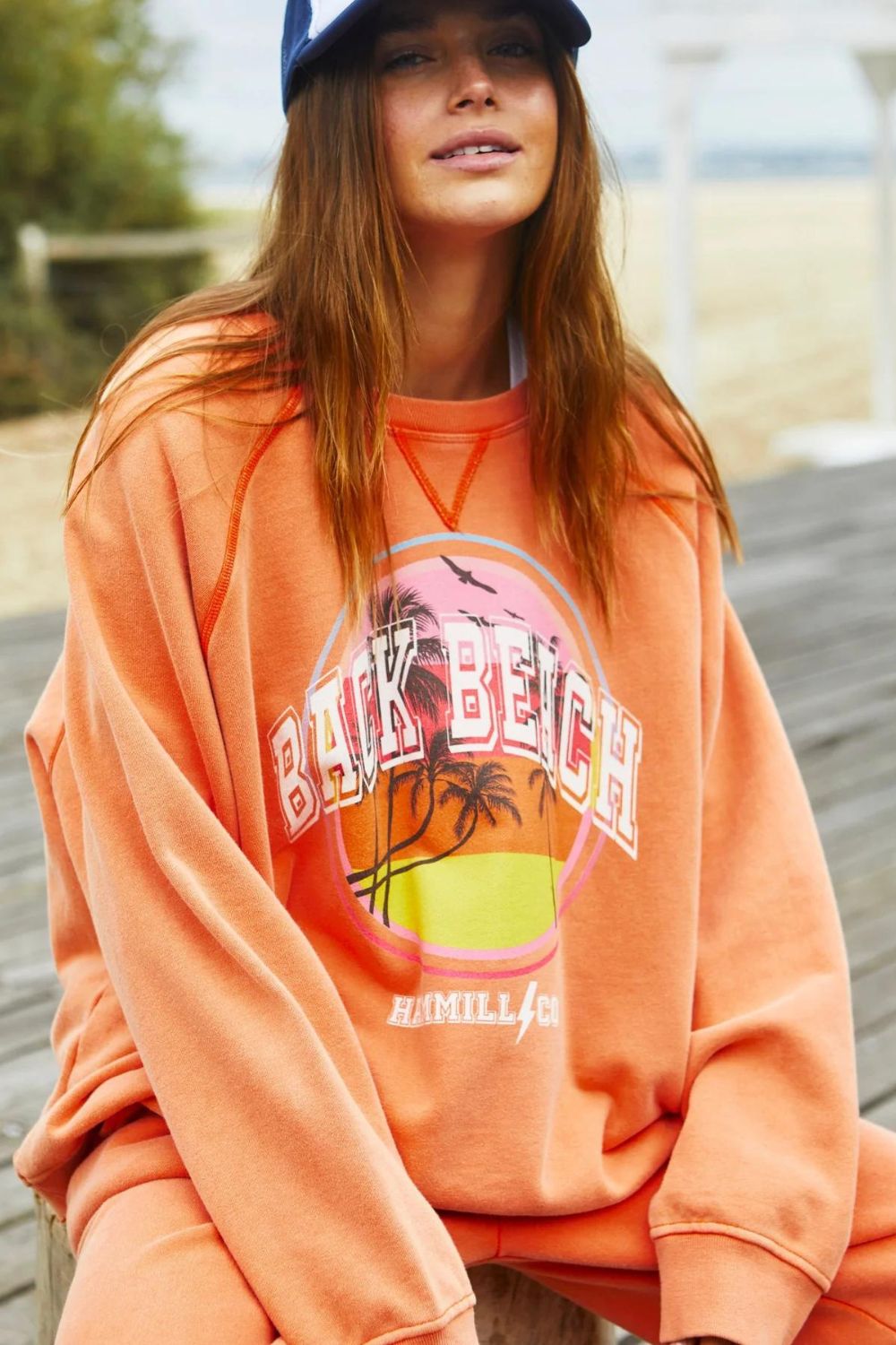 Hammill & Co Vintage Back Beach Sweat | Orange_Shop 12