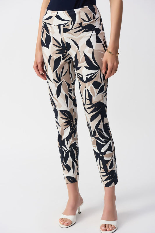 Joseph Ribkoff Millennium Tropical Print Pants | Vanilla/Multi_Shop 12