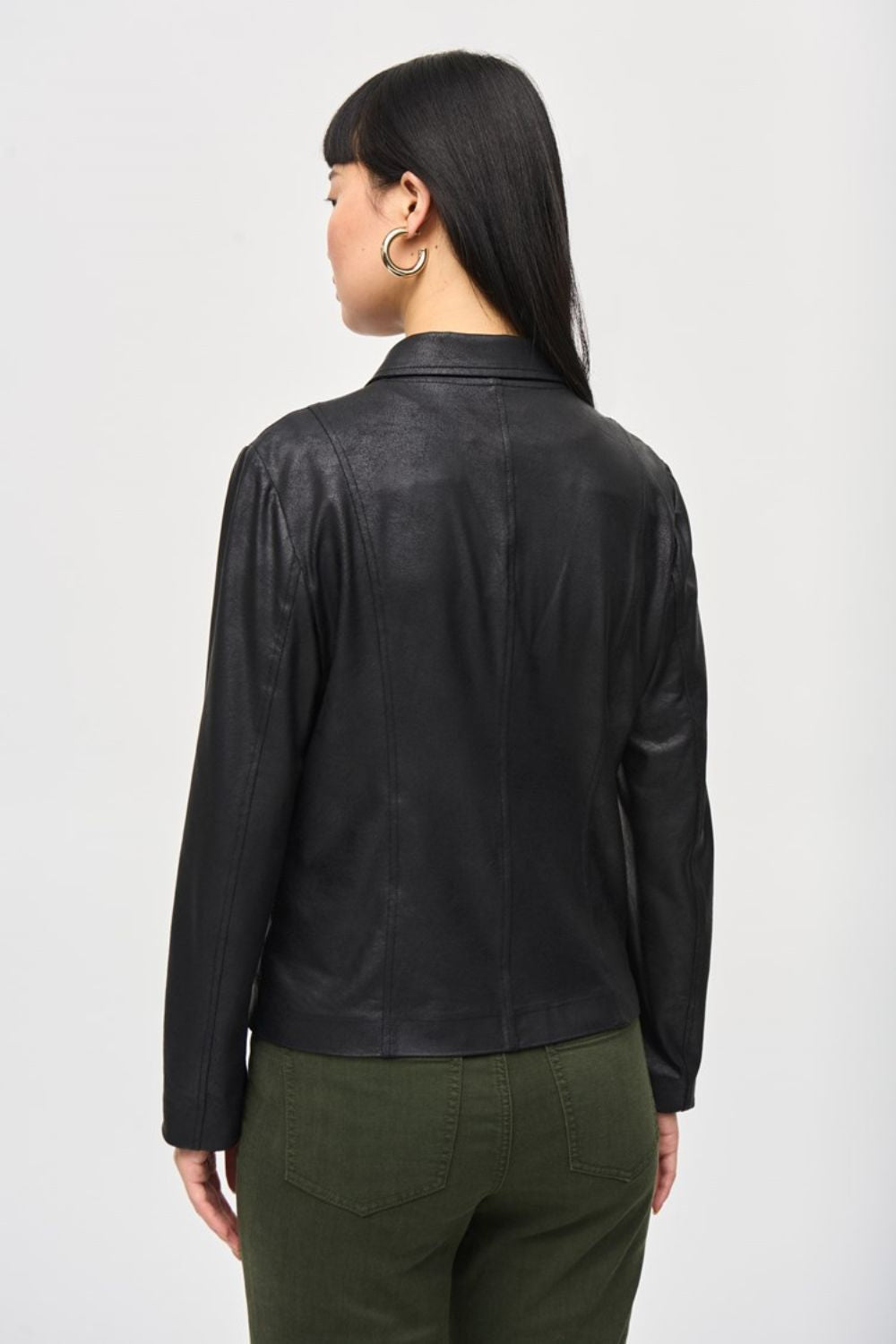 Joseph Ribkoff Foiled Knit Jacket | Black_Shop 12