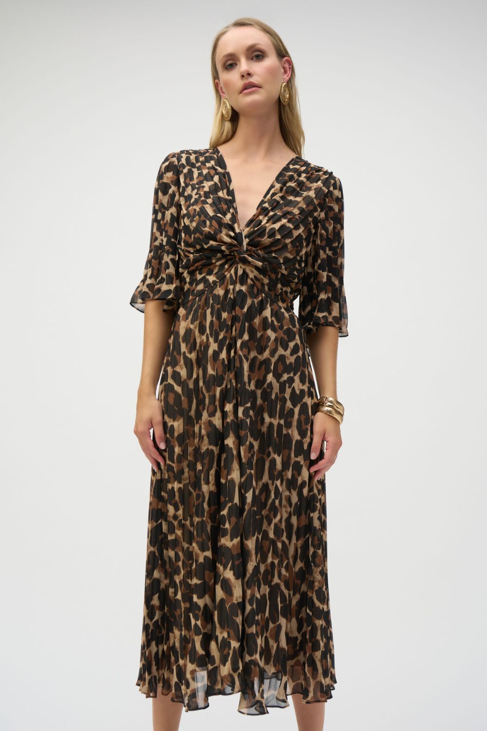 Animal Print Fit and Flare Dress | Leopard