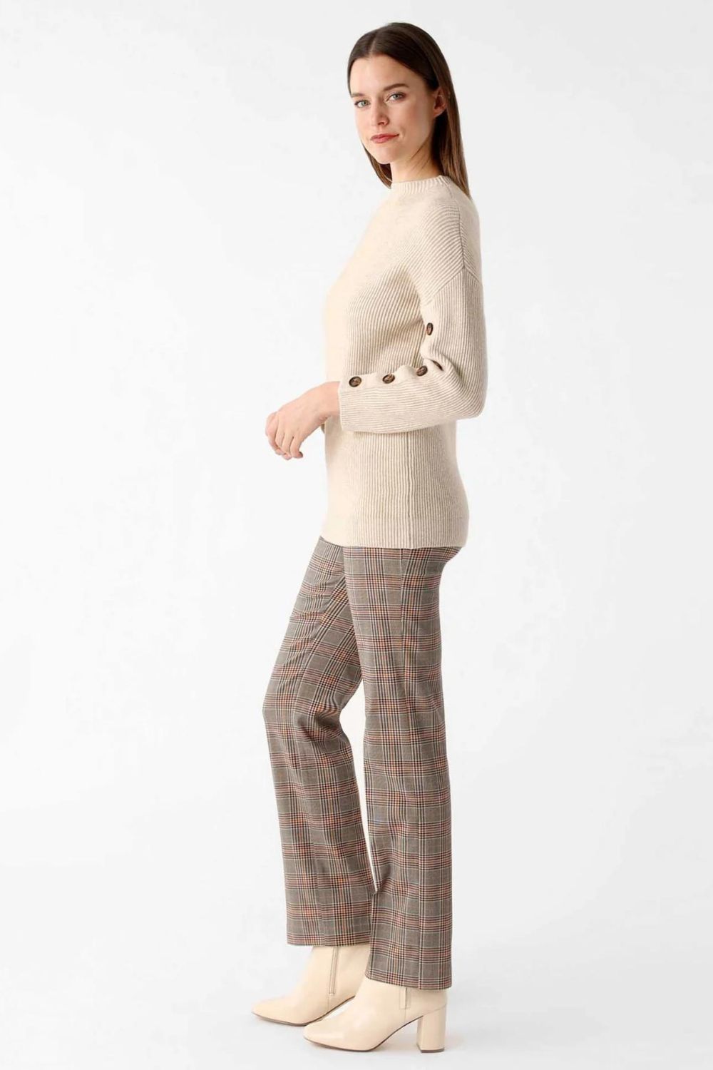 Lisette Tricot Button Sleeve Jumper | Beige_Shop 12