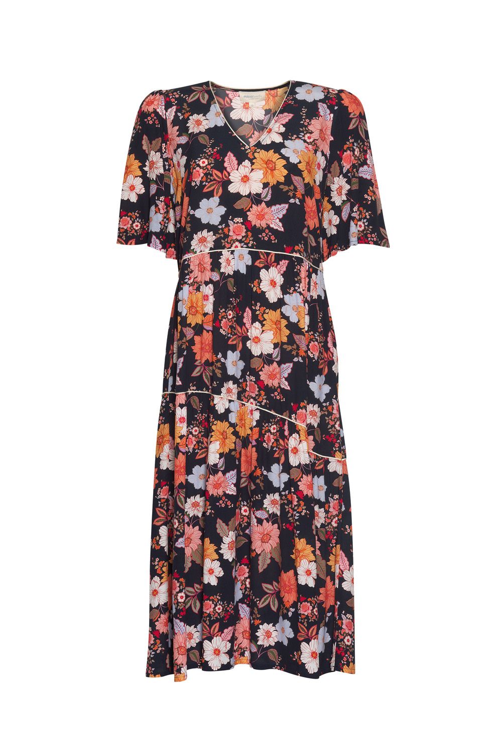 Madly Sweetly Spring Has Sprung Dress | Navy Multi_Shop 12