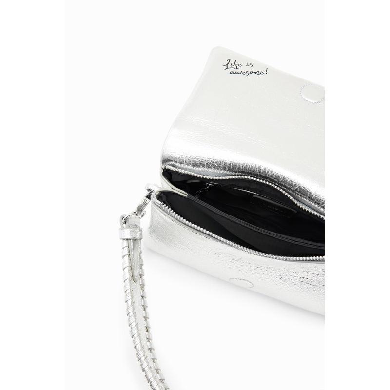 Mini Half-Logo Cross Body Bag | Silver-Desigual-Shop 12 Bendigo