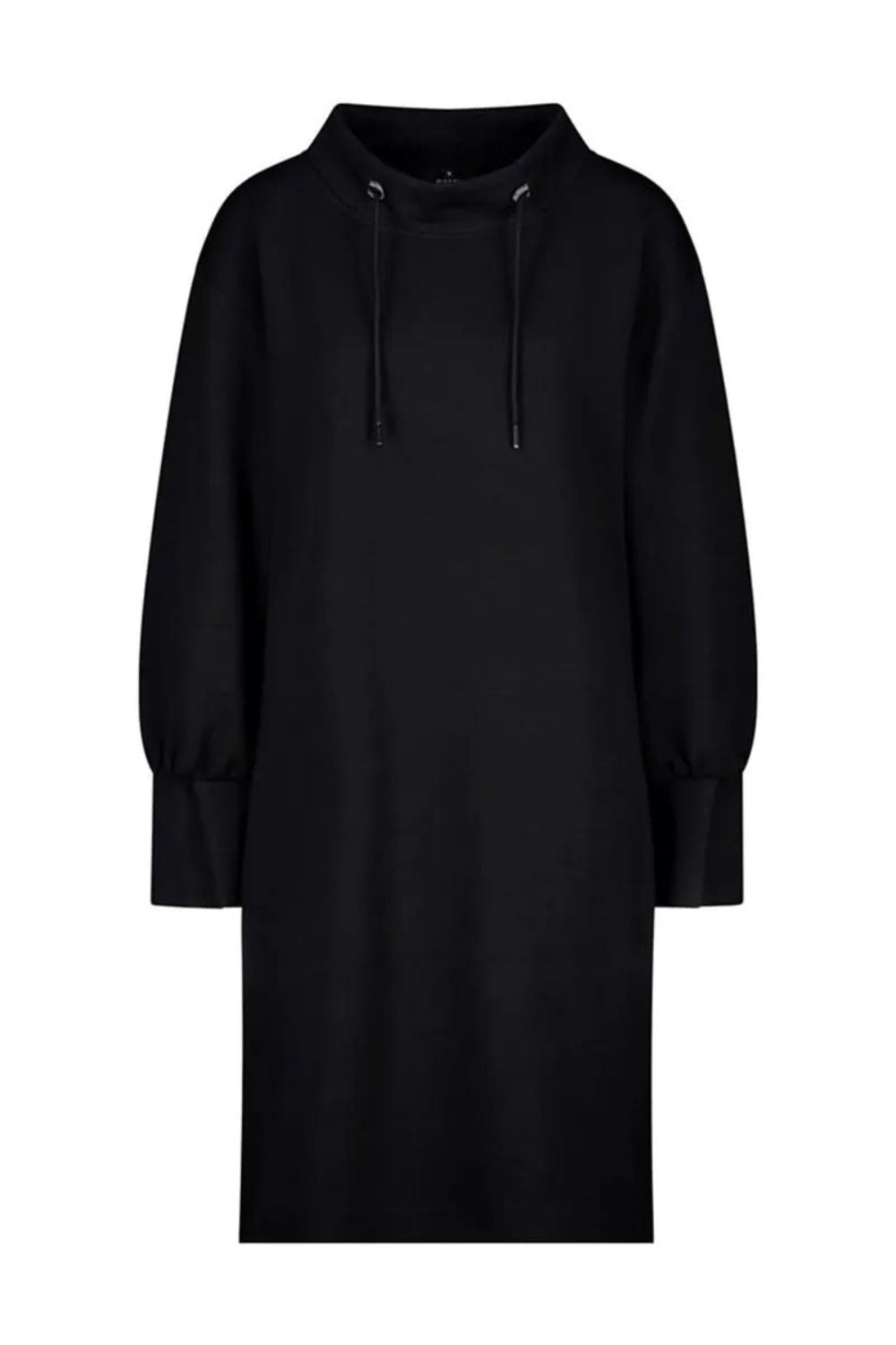 Stand Up Collar Dress | Black