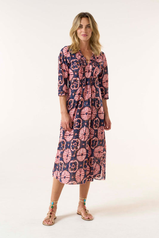 Oneseason Long Poppy Dress | Camogli Coral_Shop 12