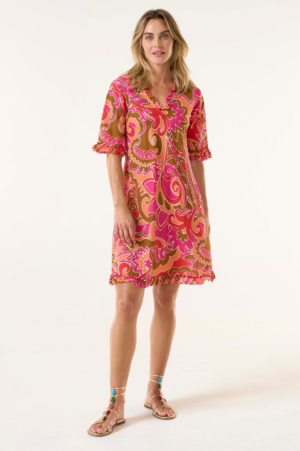 Oneseason Middy Indi Dress | St Georges Coral_Shop 12