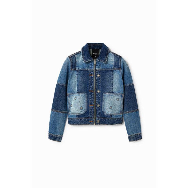 Desigual Patchwork Denim Trucker Jacket_Shop 12