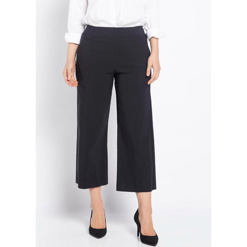 Larrie 7/8 Culotte Pant | Black-Philosophy Australia-Shop 12 Bendigo