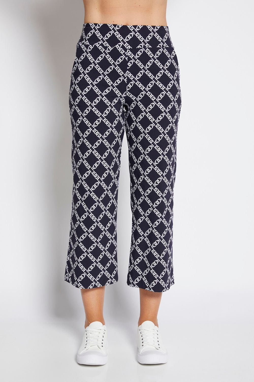 Philosophy Ticket Chain Print Pant | Navy/White_Shop 12