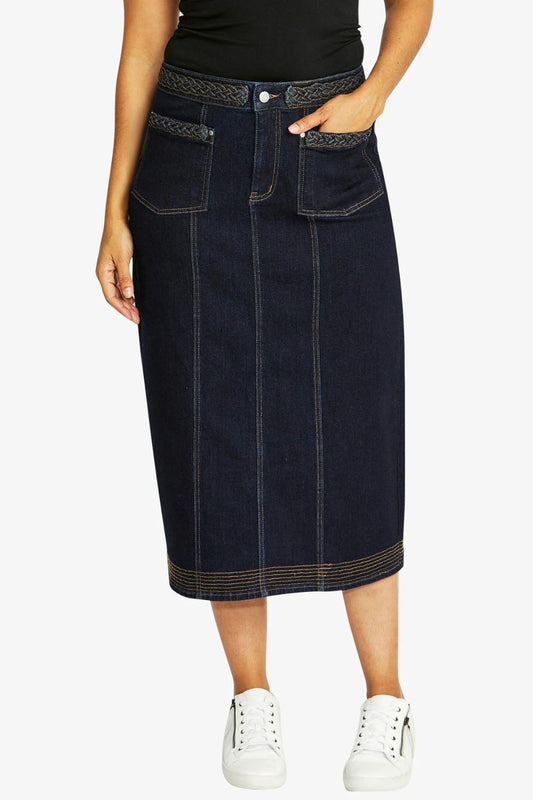 Parker Denim Skirt | Indigo