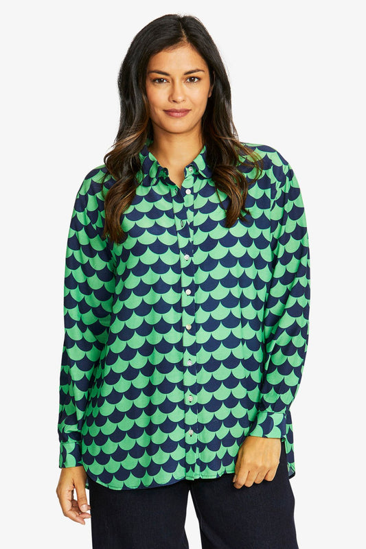 Lantern Shirt | Shamrock/Navy