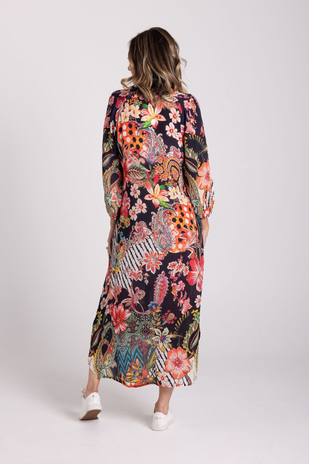 Zara Mandarin Maxi Dress | Midnight Garden_Shop 12