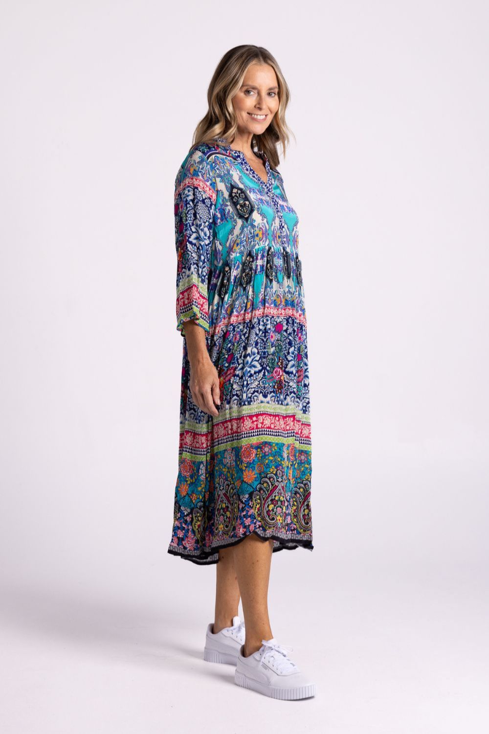 Erin V-Neck Dress | Paisley Tide