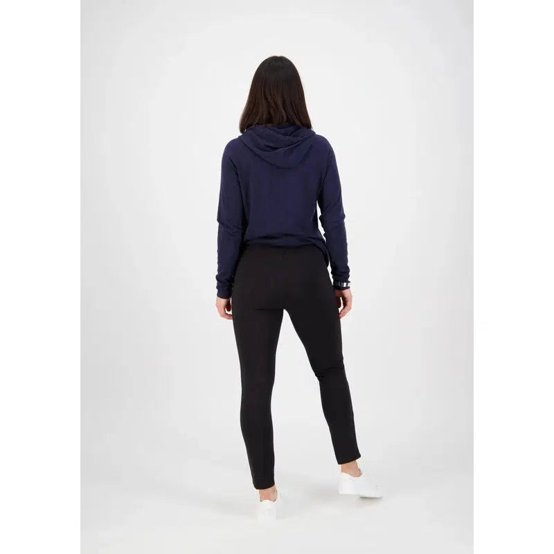 Skinny Leg Ankle Grazer Ponti Pull On | Black-Vassalli-Shop 12 Bendigo