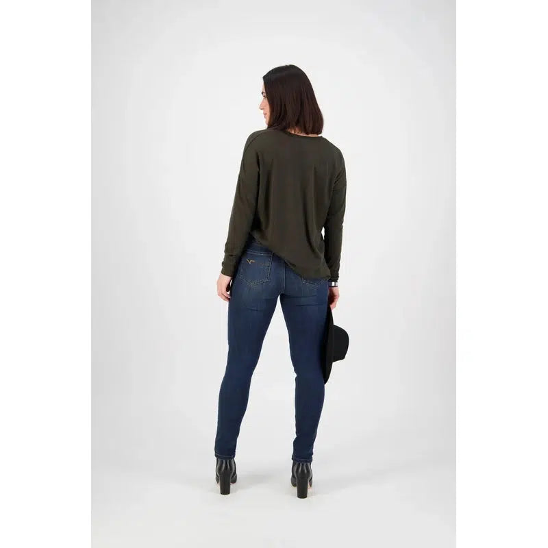 Slim Leg Full Length Jean | Indigo Denim-Vassalli-Shop 12 Bendigo