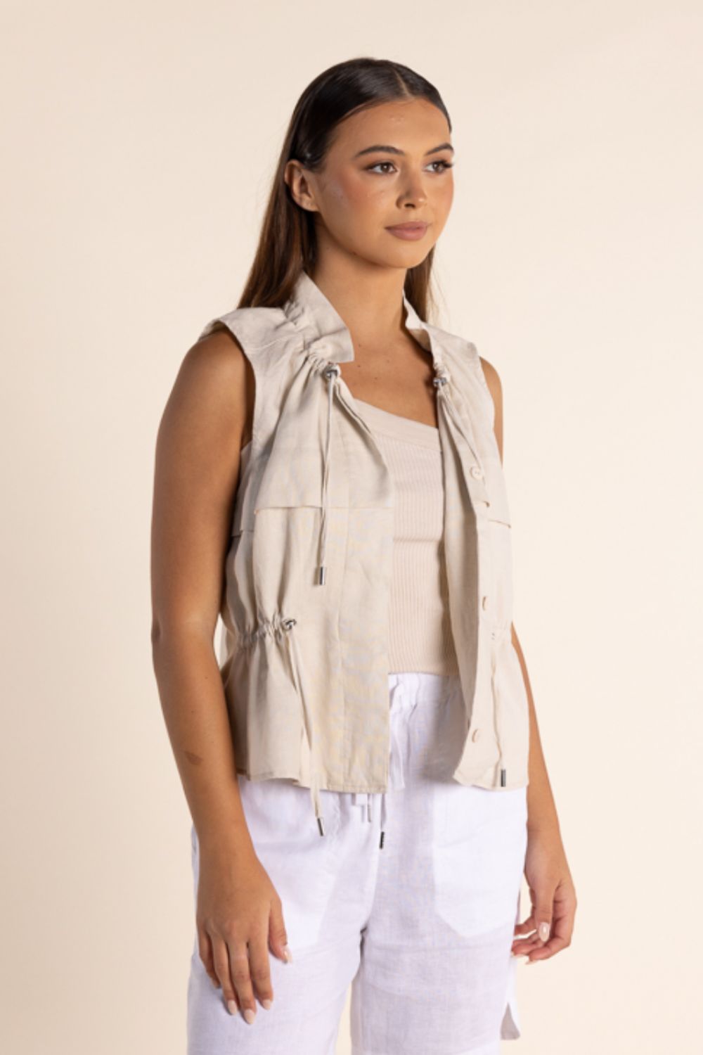 Two T's Linen Vest | Natural_Shop 12