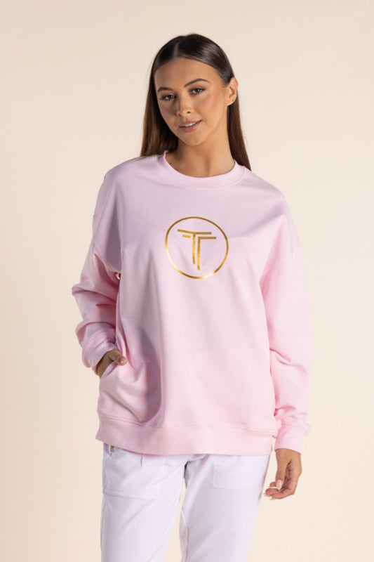 Two T's Oversized Sweat | Pink Rose_Shop 12