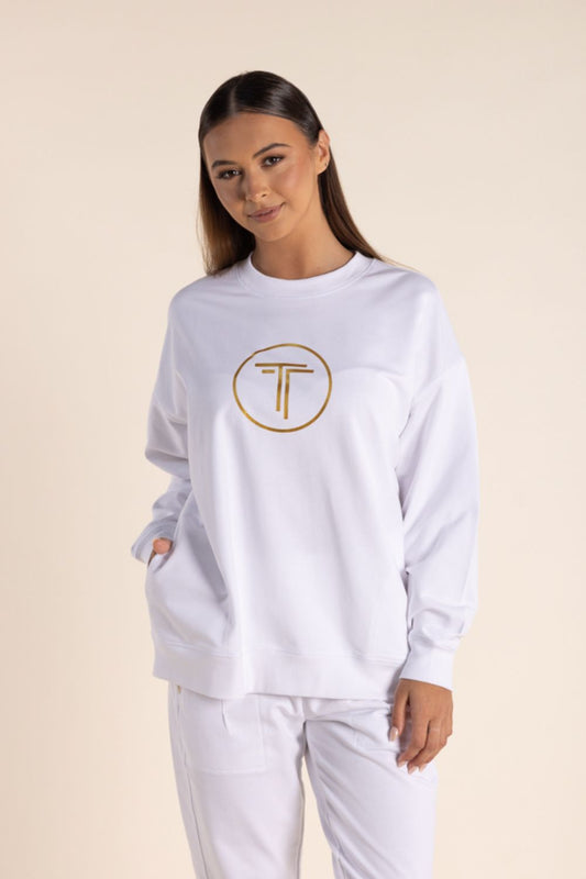 Two T's Oversized Sweat | White_Shop 12