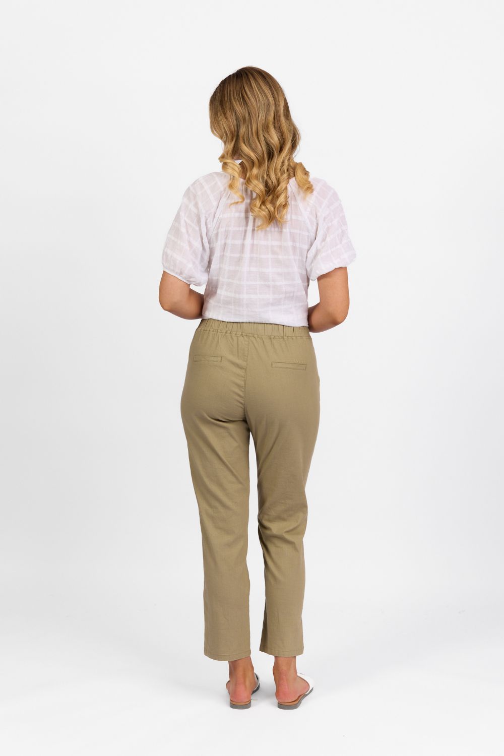 Vassalli Ankle Grazer Slim Pant | Sage_Shop 12