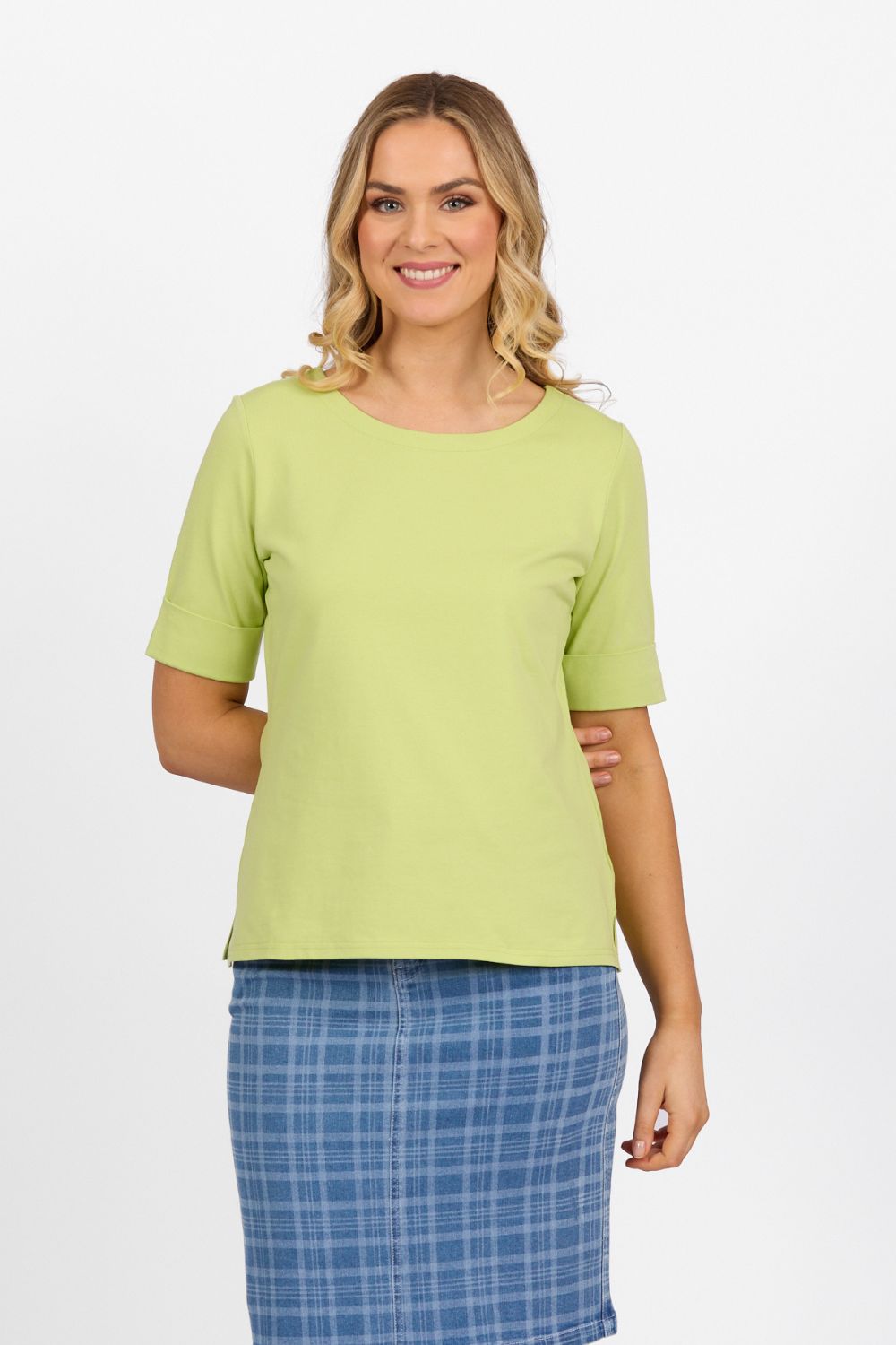 Cuffed Sleeve Top | Apple_Shop 12