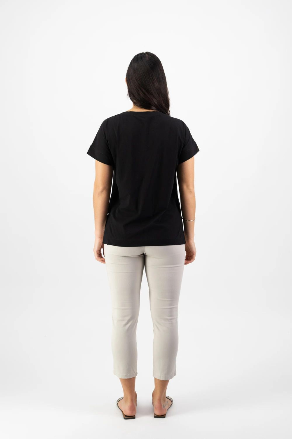 Vassalli Drop Sleeve Top | Black_Shop 12