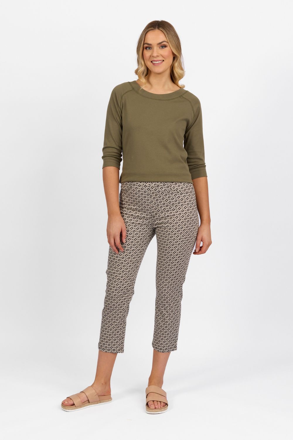 Vassalli Print Lightweight 7/8 Pant | Nori_Shop 12