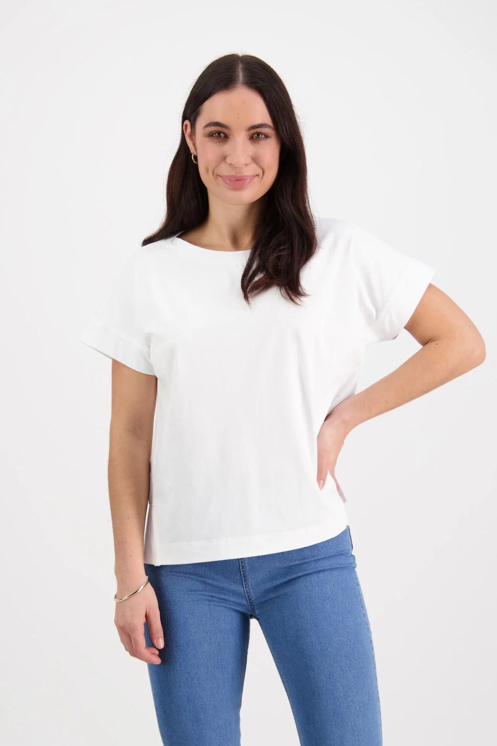 Vassalli Drop Sleeve Top | White_Shop 12