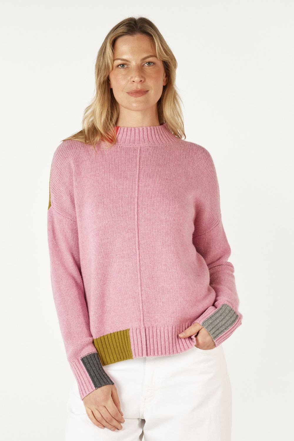 Colour Block Trim Jumper | Parfait