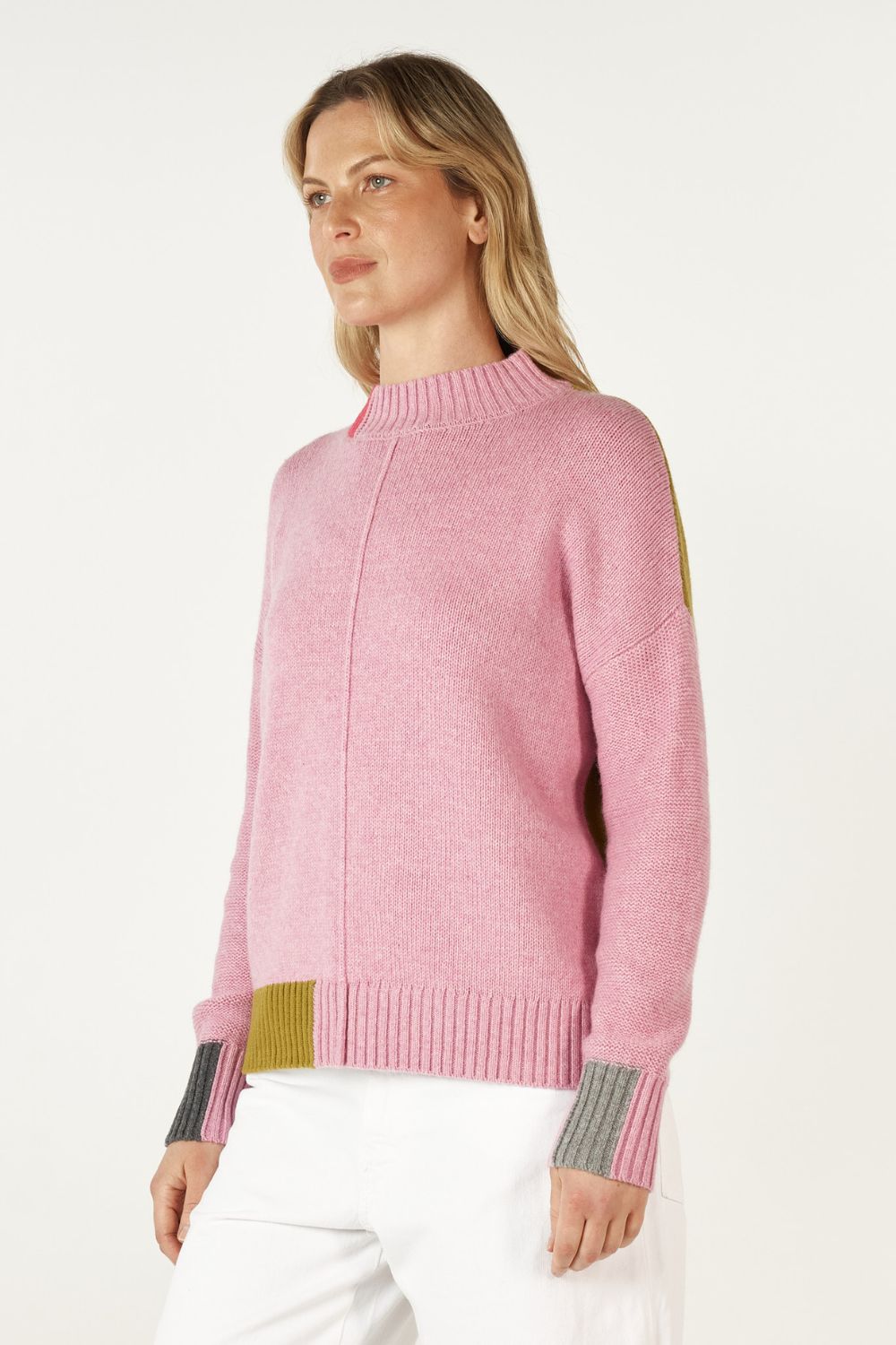 Colour Block Trim Jumper | Parfait