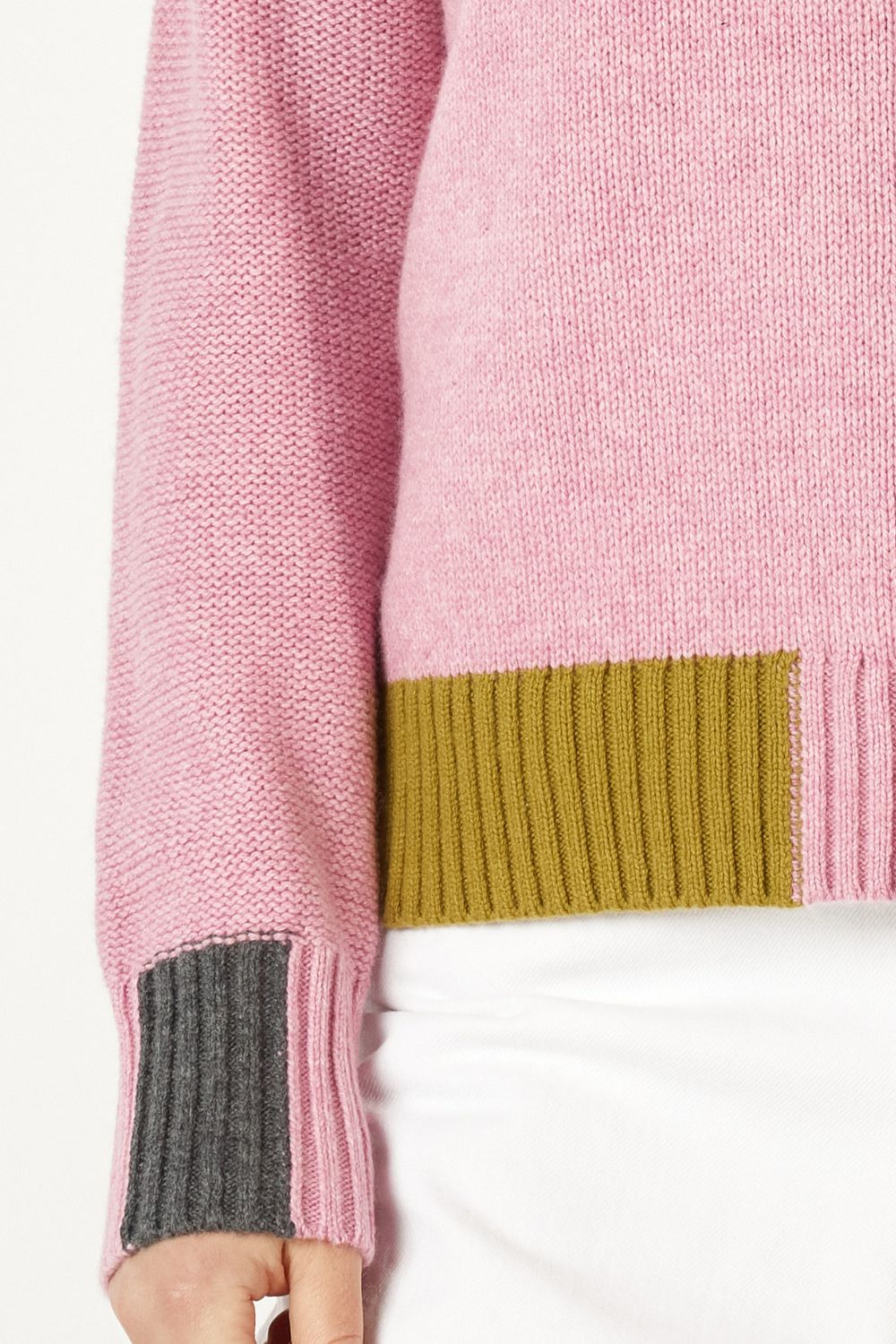 Colour Block Trim Jumper | Parfait