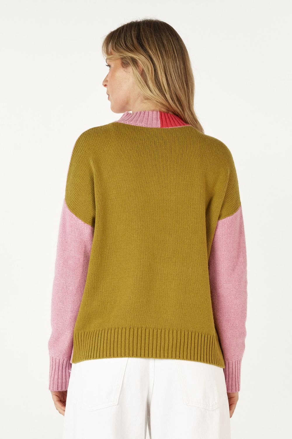 Colour Block Trim Jumper | Parfait