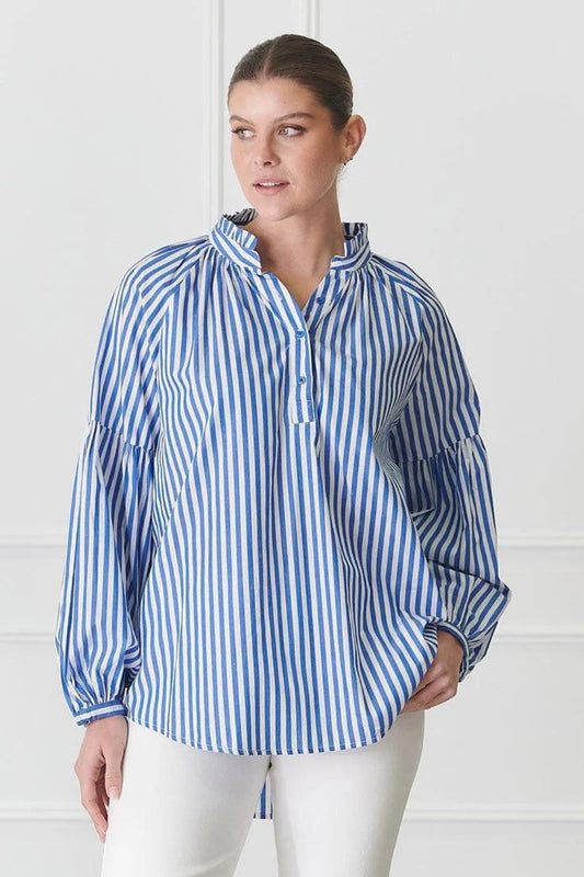 Zjoosh Kell Stripe Shirt | Blue_Shop 12